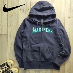 ☆NIKE MARINERS ナイキ マリナーズ☆ジップアップ スウェット パーカー WM（XS 】S1424