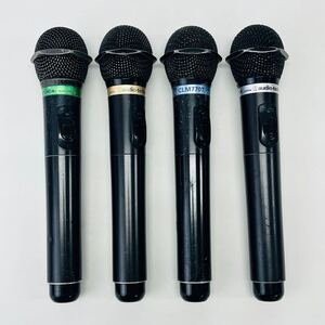 ☆1円〜☆ audio-technica オーディオテクニカ AT-CLM700T AT-CLM770T AT-CLM700TX 赤外線 ワイヤレスマイク まとめて 4本 セット