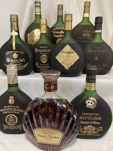 アルマニャック　シャボー XO 等　10本セット　700ml 未開栓　まとめ　ARMAGNAC NAPOLEON ナポレオン chabot ブランデー # ウイスキー