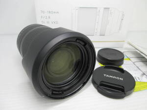 2411603-072 TAMRON タムロン 70-180mm F/2.8 Di III VXD ソニーEマウント用 レンズ 付属品有 ①