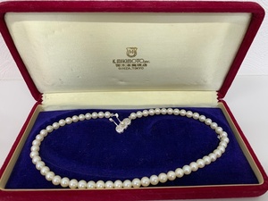 【中古美品】MIKIMOTO ミキモト パールネックレス 箱付き GIY48479