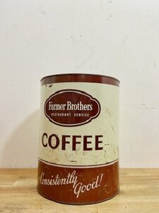 アメリカ ヴィンテージ コーヒー缶 TIN インテリア 収納 キッチン雑貨 アメリカン雑貨 店舗ディスプレイ 店舗什器【B1969】