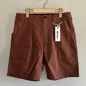 新品未使用/Jackman/Ripstop Shorts/サイズM/エンジ系/日本製/ジャックマン/リップストップショーツ/ショートパンツ/短パン