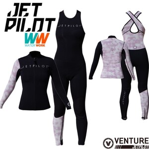 ジェットパイロット JETPILOT ウェットスーツ レディース 送料無料 ベンチャー 3×2 ジェーン&ジャケット パープル 12/L JA22252