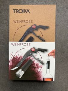 TROIKA トロイカ　WEINPROBE ワインオープナー&ボトルストッパー セット(新品・未使用)