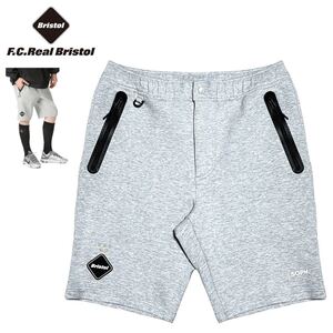 美品 Mサイズ 20SS FCRB SWEAT TRAINING SHORTS スウェット ショーツ GRAY ハーフパンツ　sophブリストルF.C.Real Bristol 短パン F.C.R.B.