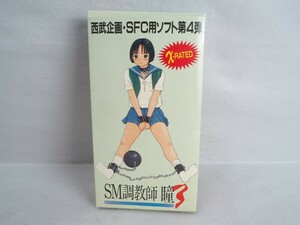 1N240614　※空箱 SFC SOFT 西武企画・SFC用ソフト第4弾 SM調教師 瞳3 X-RATED 箱/取説 ※ソフト無し