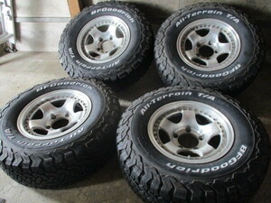 稀少サイズset!! EMR PRODUCT (15 x 7 -13 5H/139,7) バリ溝(BFGoodrich A/T) 30 x 9,50 R15 LT リフトUP ジムニー シエラ 他にも 売切!! 