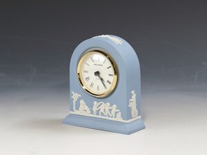 お買い得◆◇ウェッジウッド｜Wedgwood( イギリス, 2005年高島屋販売) ジャスパーウェア 置時計メーカー共箱付◇◆dy14844-a