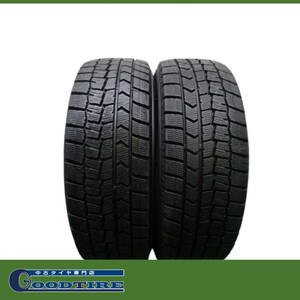 2021年2022年製 冬用2本 185/60R15 8分山 ダンロップ WINTERMAXX WM02 スタッドレス アクア フィット シエンタ（5128）