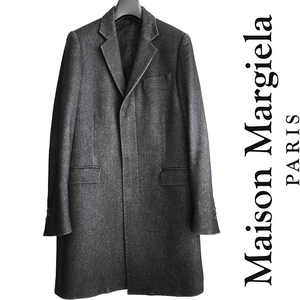 正規品 最高級 メゾンマルジェラ Maison Margiela ウールメルトン チェスターコート ライダースブルゾン ジャケット マルタンマルジェラ