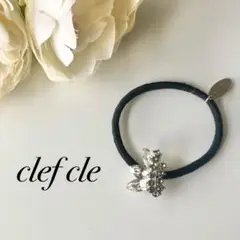 【clef cle】ビジューヘアゴム