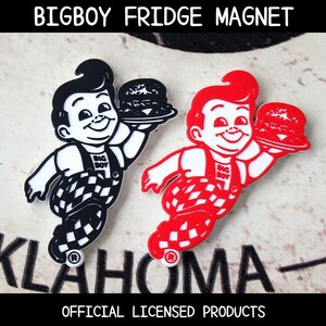 マグネット 冷蔵庫 BIGBOY ビッグボーイ マグネット 赤白2点セット バーバンク店限定品 キッチン雑貨 アメリカ雑貨 アメリ