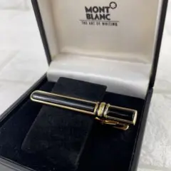 極美品　MONTBLANC モンブラン　オニキス　ゴールド金具　ネクタイピン