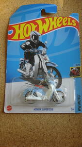 ホットウィール 　HONDA SUPER CUB (水色×白)// HotWHeeLs//ホンダ　スーパーカブ//バイク//HW　MOTO　３/５ 