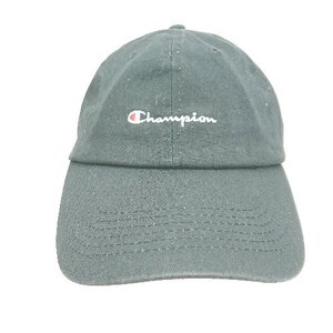 ◇ Champion チャンピオン ブランドロゴ 刺繍 ベルト調節 カジュアル キャップ ブラック サイズF レディース メンズ E