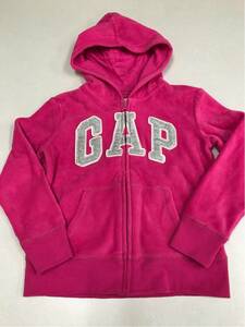 ★ＧＡＰ★新品★130★ピンク★フリース★ロゴパーカー★ジップアップ★3-3