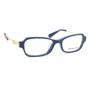 マイケルコース メガネフレーム MK8023F ブルー ゴールド 中古 眼鏡 アイウェア レディース メンズ MICHAEL