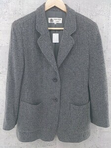 ◇ HARDY AMIES ハーディ エイミス 長袖 ジャケット 9 グレー *