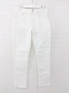 ◇ ◎ ●美品● GAP ギャップ タグ付 スキニー デニム ジーンズ パンツ サイズ24 ホワイト レディース E