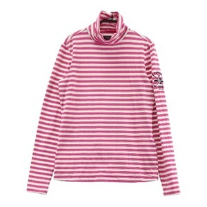 CALLAWAY キャロウェイ ハイネック長袖Tシャツ ボーダー柄 ピンク系 M [240001770630] ゴルフウェア レディース