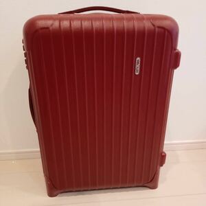 1円〜 RIMOWA リモワ　サルサ　レッド　赤　35L TSA対応　機内持込み　管理番号K58