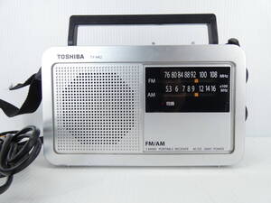 ★☆東芝 ワイドFM対応 FM/AMポータブルラジオ TY-HR2 動作品 ACコード付き☆★