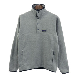 patagonia パタゴニア ベターセーター スナップT フリースジャケット アウトドア ワンポイント ライトグレー (メンズ M) 中古 古着 Q6114