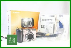 【同梱歓迎】実用■到着後即使える■Canon PowerShot A650 IS■単三電池対応■電池・8GB SDカード・箱付き■■1609