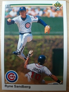 ★RYNE SANDBERG UPPER DECK 1990 UD #324 ライン サンドバーグ CHICAGO CUBS シカゴ カブス MLB メジャーリーグ 大リーグ HOF