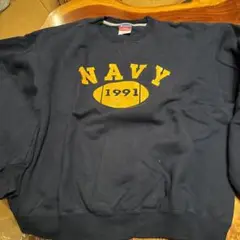 チャンピオン　USNAVY 紺スエット美品L