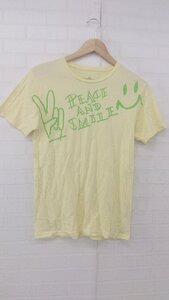 ◇ Laundry ランドリー カジュアル プリント 半袖 Tシャツ カットソー サイズS イエロー グリーン系 レディース P