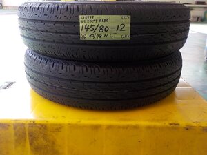 5) 6979f ブリヂストン エコピア Ｒ６８０ 145/80R12 80/78N LT ２本 エブリィ Ｎ－ＶＡＮ ハイゼット 等 2022年製