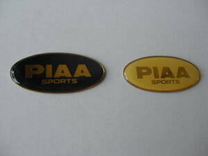 ★　８７年 当時物　PIAA エンブレム！黒色・白色！2枚組1セット/新品/送料110円