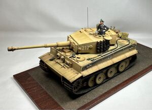 ☆完成品☆ タミヤ 1/35 ドイツ 重戦車 タイガーⅠ中期生産型　 ティーガーⅠ