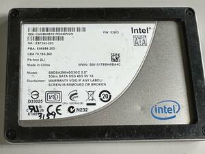 INTEL SSD 40GB【動作確認済み】3159　