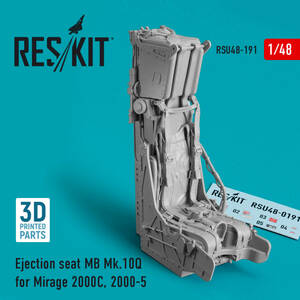 ◆◇RESKIT【RSU48-0191】1/48 ミラージュ2000C/2000-5用 マーチンベイカーMk.10Q射出座席(汎用)◇◆