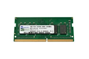 SODIMM 4GB PC4-19200 DDR4-2400 260pin SO-DIMM Macメモリー 5年保証 相性保証付 番号付メール便発送