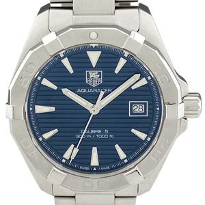 タグホイヤー TAG HEUER アクアレーサー キャリバー5 WAY2112 腕時計 SS 自動巻き ブルー メンズ 【中古】