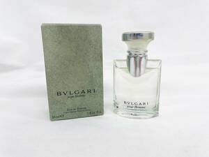 D7167*0.5　BVLGARI　ブルガリ　pour Homme　プルオム　オードトワレ　ナチュラルスプレー　30ml　香水　箱付き