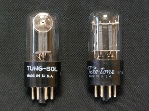 ♪♪Tung-Sol USA 6SN7GT Mouse Ear NOS品ペア #2436、USAタンソル♪♪