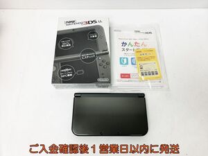 【1円】Newニンテンドー3DSLL 本体 セット メタリックブラック RED-001 任天堂 初期化/動作確認済 3DS LL 画面ヤケ B02-275rm/F3