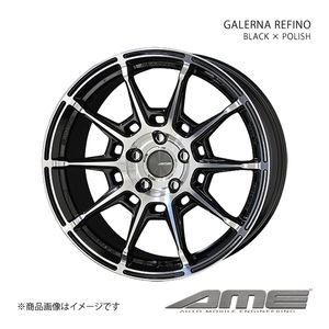 GALERNA REFINO アルミホイール1本 ブーン M7#0S(2016/4～)【16×6.5J 4-100 +43 ブラックポリッシュ】 共豊