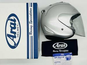 ARAI アライ SZ-RAM4 ALUMINA SILVER アルミナシルバー SZ Ram4 ジェットヘルメット XLサイズ