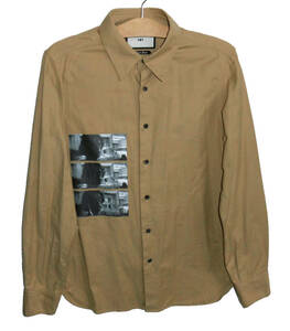 ◆美品 TMT ティーエムティー 19AW SUPIMA COTTON OXFORD PHOTO PRINT SHIRTS オックスフォード フォトプリント シャツ M TSH-F1905