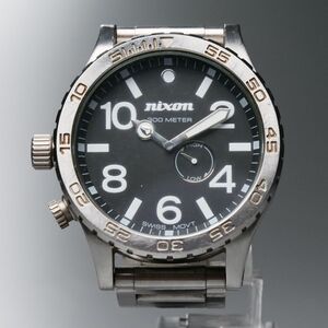 GQ2651◎NIXON ニクソン SIMPLIFY THE 51-30 51MM 2針 アナログ タイドグラフ ラウンド クオーツ 腕時計 ダイバーズウオッチ 300METER