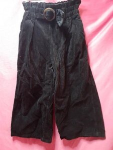 ＵＳＥＤ キッズ コーデュロイ パンツ サイズ１４０ 黒系