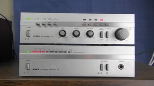 AIWA C7 P7 プリアンプ・パワーアンプ　中古ジャンク品