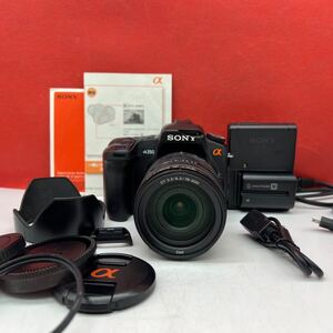 ♪ SONY α350 DSLR-A350 デジタル一眼レフカメラ ボディ DT 3.5-6.3/18-200 レンズ 動作確認済 現状品 バッテリー 充電器 ソニー