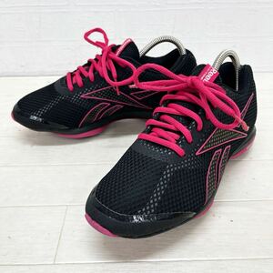 和339★ Reebok EASYTONE リーボック イージートーン スニーカー シューズ 23 ブラック レディース